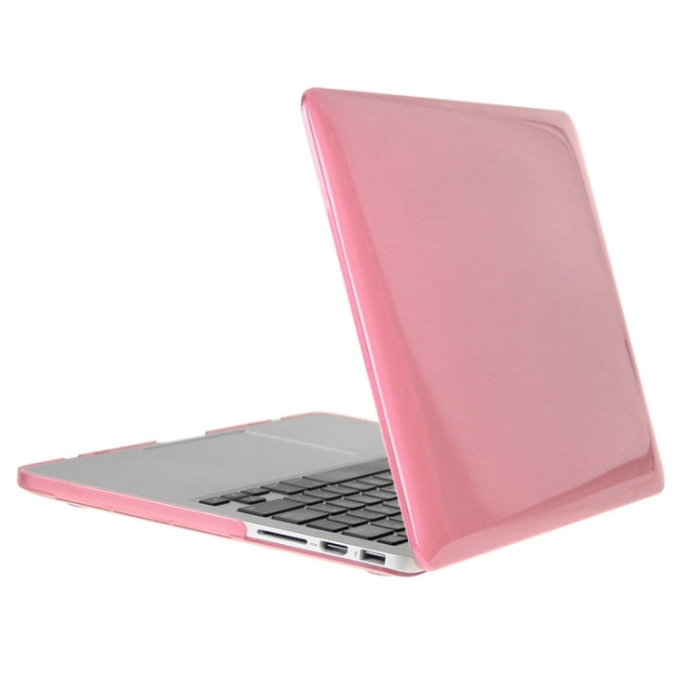 ENKAY for Macbook Pro Retina 15.4 inch (US Version) / A1398 Hat-Prince 3 in 1 Crystal Hard Shell Plastic Protective Case with Keyboard Guard & Port Dust Plug(Pink) - MacBook Pro Cases by ENKAY | Online Shopping South Africa | PMC Jewellery | Buy Now Pay Later Mobicred