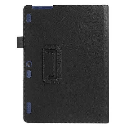 Litchi Texture Horizontal Flip Solid Color Leather Case with Holder for Lenovo TAB 2 A10-30 X30F & TAB 2 A10-70F, 10.1 inch(Black) - Lenovo by PMC Jewellery | Online Shopping South Africa | PMC Jewellery | Buy Now Pay Later Mobicred