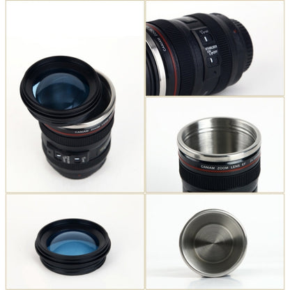 400ML Camera Lens Cup Mug Caniam EF 24-105mm F4 Filter Cup for Coffee Milk Water as Gift(Black) - Vacuum Thermoses & Cups by PMC Jewellery | Online Shopping South Africa | PMC Jewellery | Buy Now Pay Later Mobicred