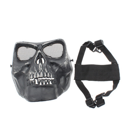 High Intensity Terrifying Evil Facepiece Skeleton Anti BB Bomb Face Mask with Elastic Bands(Black) - Halloween Masks by PMC Jewellery | Online Shopping South Africa | PMC Jewellery | Buy Now Pay Later Mobicred