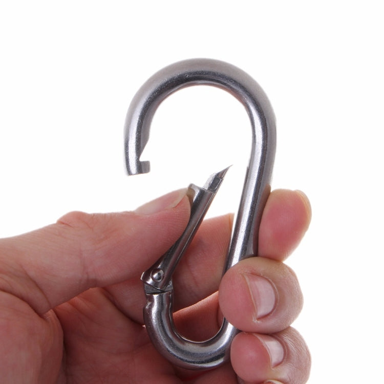 M5 Stainless Steel Carabiner Spring Hook Multi-tool Mountaineering Buckle Lock Camping Hook Rope, Inner Diameter: 4.9mm - Hooks by PMC TechLife | Online Shopping South Africa | PMC TechLife | Buy Now Pay Later Mobicred