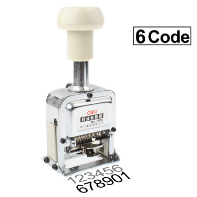 High Performance Metal Material Automatic Numbering Machine (6 Code)(Silver) - Price Labeller by PMC TechLife | Online Shopping South Africa | PMC TechLife | Buy Now Pay Later Mobicred