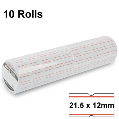 High Quality Handheld ink Price Labeller Paper, Labels Specifications: 21.5mm x 12mm, No. 3210 (10 Rolls in one packing, the price is for 10 Rolls)(White) - Price Labeller by PMC Jewellery | Online Shopping South Africa | PMC Jewellery | Buy Now Pay Later Mobicred