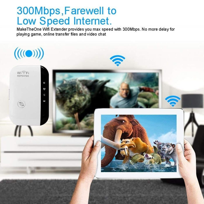 WS-WN560N2 300Mbps Wireless-N WIFI 802.11n Repeater Range Expander, EU Plug - Powerline Network Adapters by PMC Jewellery | Online Shopping South Africa | PMC Jewellery | Buy Now Pay Later Mobicred