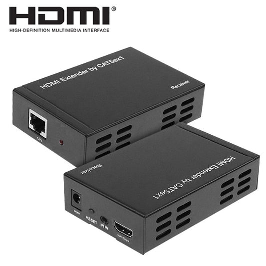 Full HD 1080P HDMI To Extender Transmitter + Receiver over One 100m CAT5E / CAT6 (TCP/IP) - Amplifier by PMC Jewellery | Online Shopping South Africa | PMC Jewellery | Buy Now Pay Later Mobicred