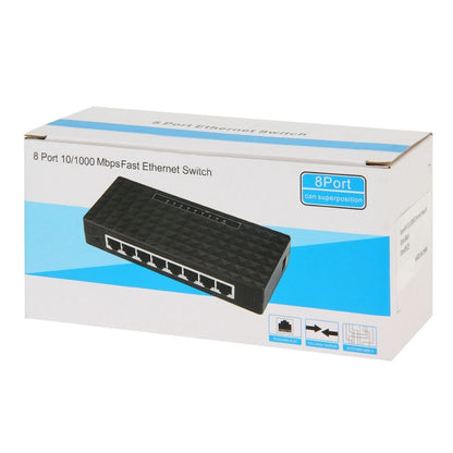 8-Port 10/100/1000Mbps Ethernet Desktop Switch - Switch by PMC Jewellery | Online Shopping South Africa | PMC Jewellery | Buy Now Pay Later Mobicred