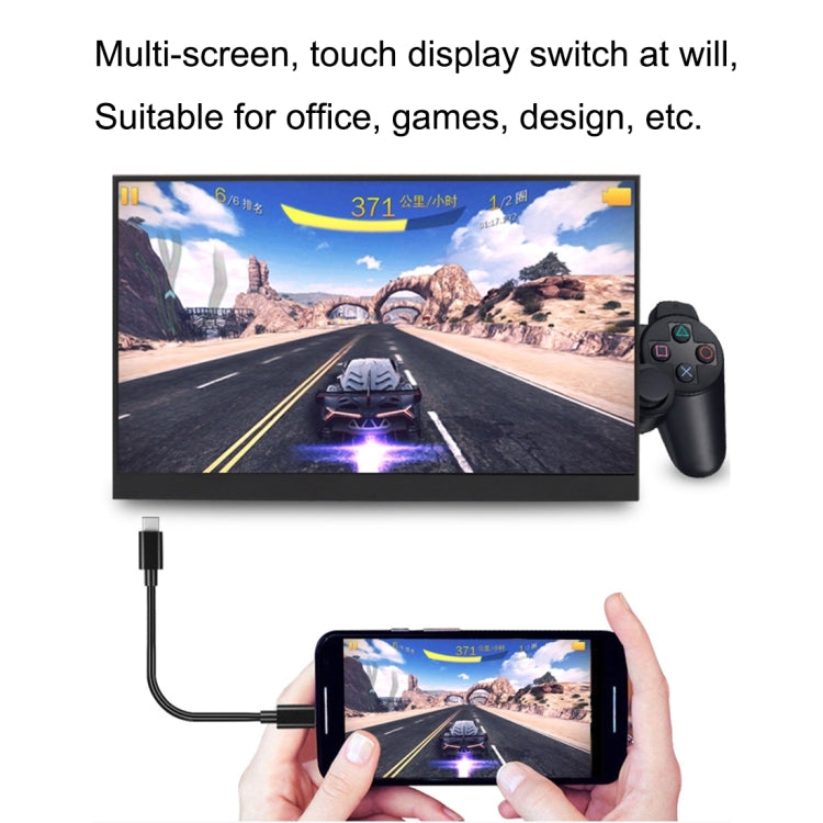 HSD-1330X 13.3 inch 1080P HD Gaming Portable Narrow Side Display - 11-15 inch by PMC Jewellery | Online Shopping South Africa | PMC Jewellery | Buy Now Pay Later Mobicred