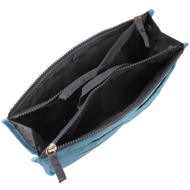 Thicken Portable Multi-function Double Zipper Cosmetic Bag, Storage Bag in Bag (Blue) - free shipping - PMC TechLife - Order now!