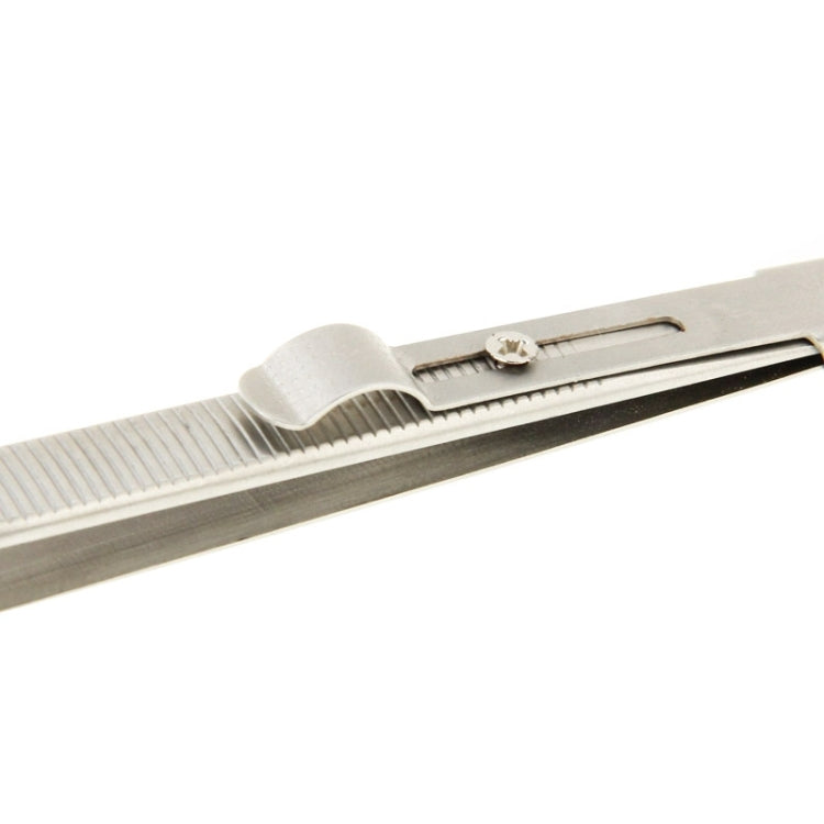 JAKEMY JM-T9-11 Adjustable Straight Tweezers(Silver) - Tweezers by JAKEMY | Online Shopping South Africa | PMC TechLife