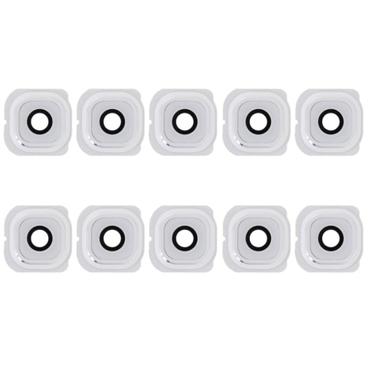 For Galaxy S6 Edge / G925 10pcs Camera Lens Cover with Sticker (White) - Camera by PMC Jewellery | Online Shopping South Africa | PMC Jewellery | Buy Now Pay Later Mobicred