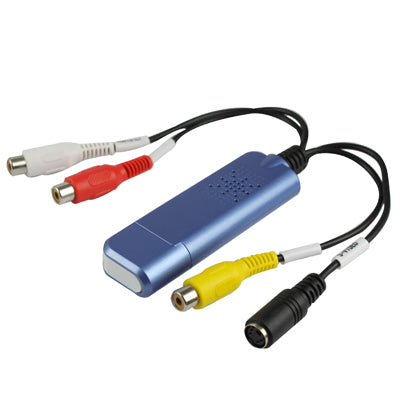 Easycap USB 2.0 Video Capture & Edit with Audio (Supports NTSC/PAL/SECAM, Video format)(Blue) - Video Capture Card by PMC TechLife | Online Shopping South Africa | PMC TechLife