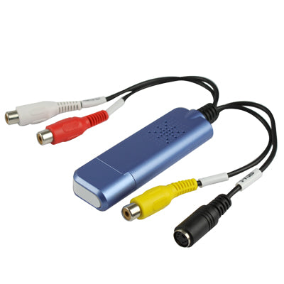 Easycap USB 2.0 Video Capture & Edit with Audio (Supports NTSC/PAL/SECAM, Video format)(Blue) - Video Capture Card by PMC Jewellery | Online Shopping South Africa | PMC Jewellery