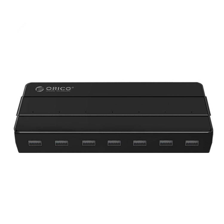 Orico H7928-U2-V1 Desktop 7 Ports USB 2.0 HUB with Power Adapter(Black) - USB 2.0 HUB by ORICO | Online Shopping South Africa | PMC Jewellery | Buy Now Pay Later Mobicred