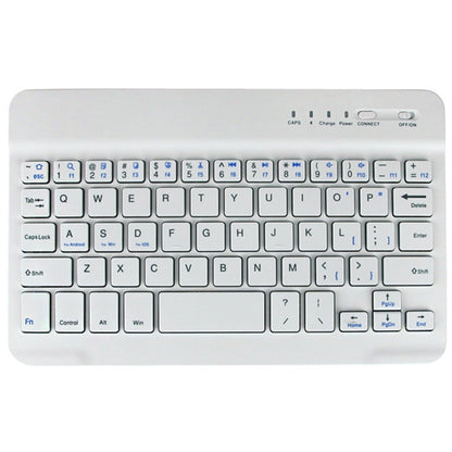 Universal Bluetooth Keyboard with Leather Tablet Case & Holder for Ainol / PiPO / Ramos 9.7 inch / 10.1 inch Tablet PC(White) - Universal Keyboard by PMC Jewellery | Online Shopping South Africa | PMC Jewellery