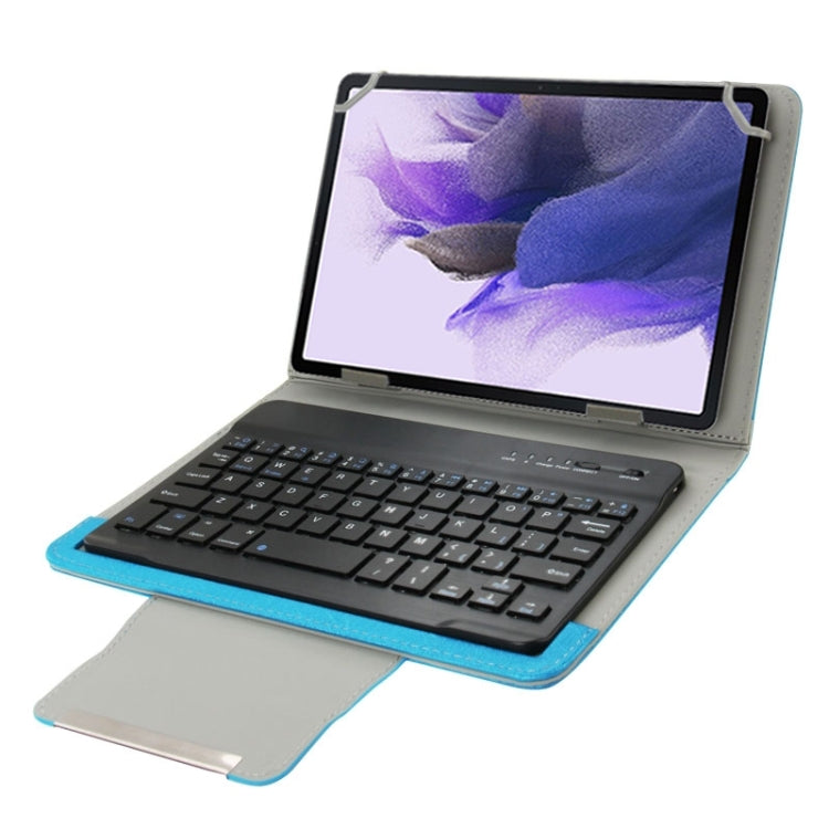 Universal Leather Tablet Case with Separable Bluetooth Keyboard and Holder for 7 inch Tablet PC(Blue) - Universal Keyboard by PMC Jewellery | Online Shopping South Africa | PMC Jewellery