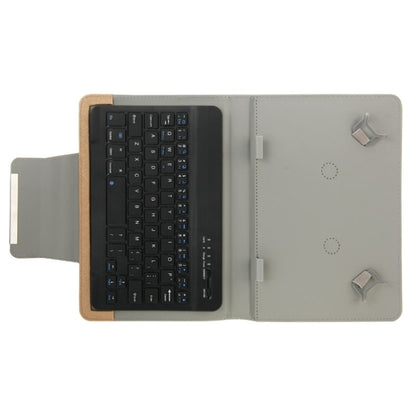 Universal Leather Tablet Case with Separable Bluetooth Keyboard and Holder for 10.1 inch Tablet PC(Brown) - Universal Keyboard by PMC Jewellery | Online Shopping South Africa | PMC Jewellery