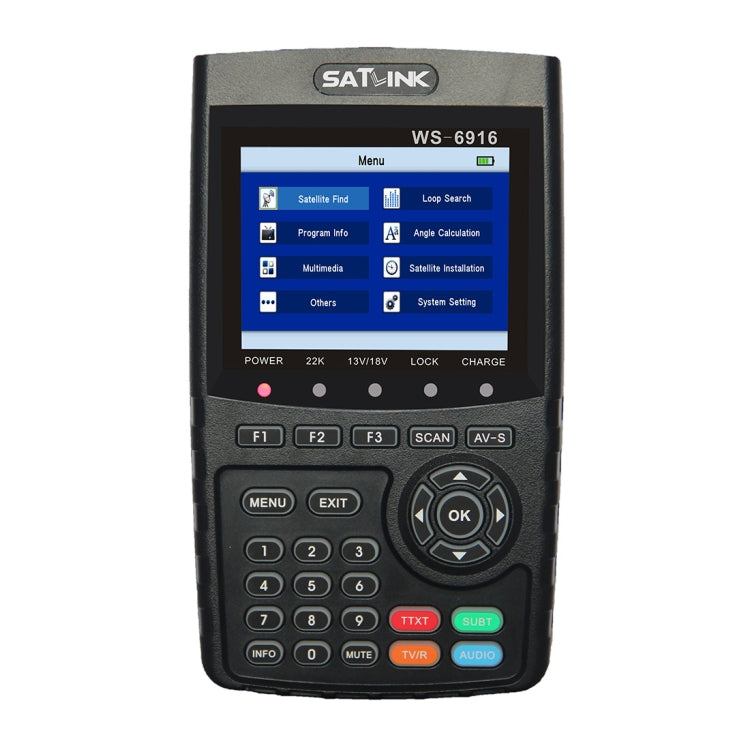 SATLINK WS6916 Digital Satellite Signal Finder Meter, 3.5 inch TFT LCD Screen, Support DVB-S / S2, MPEG-2 / MPEG-4(EU Plug) - Satellite Finder by PMC Jewellery | Online Shopping South Africa | PMC Jewellery | Buy Now Pay Later Mobicred