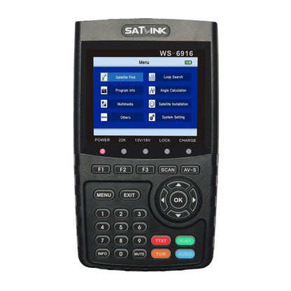 SATLINK WS6916 Digital Satellite Signal Finder Meter, 3.5 inch TFT LCD Screen, Support DVB-S / S2, MPEG-2 / MPEG-4(UK Plug) - Satellite Finder by PMC Jewellery | Online Shopping South Africa | PMC Jewellery | Buy Now Pay Later Mobicred