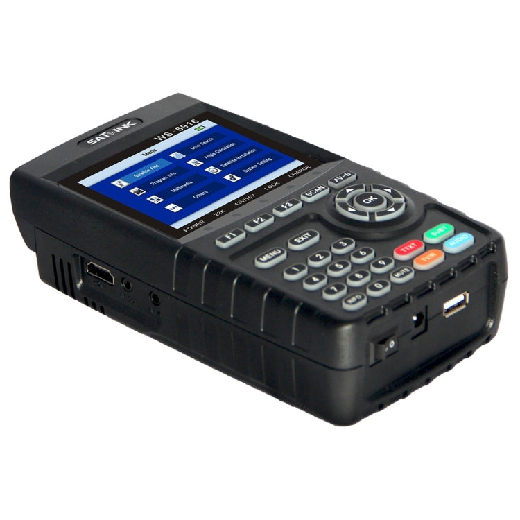 SATLINK WS6916 Digital Satellite Signal Finder Meter, 3.5 inch TFT LCD Screen, Support DVB-S / S2, MPEG-2 / MPEG-4(UK Plug) - Satellite Finder by PMC TechLife | Online Shopping South Africa | PMC TechLife | Buy Now Pay Later Mobicred