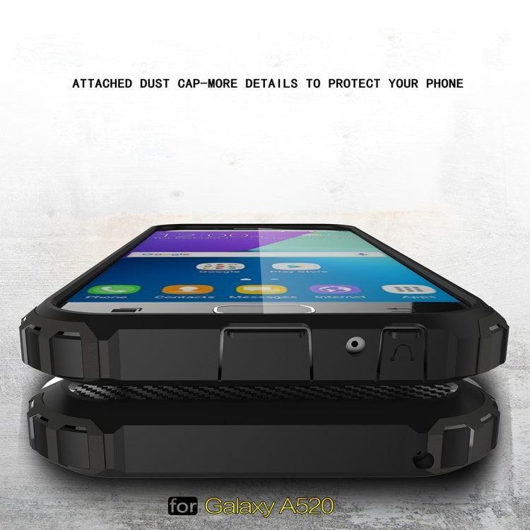 For Galaxy A5 (2017) / A520 Tough Armor TPU + PC Phone Case(Gold) - Galaxy Phone Cases by PMC TechLife | Online Shopping South Africa | PMC TechLife