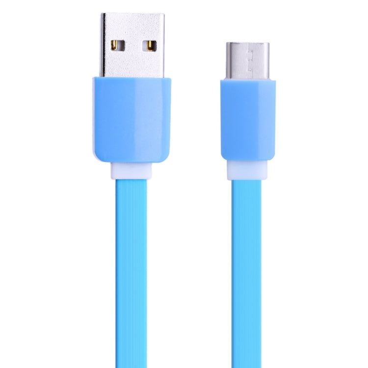 1m 2A 110 Copper Core Wires Retractable USB-C / Type-C to USB Data Sync Charging Cable(Blue) - USB-C & Type-C Cable by PMC Jewellery | Online Shopping South Africa | PMC Jewellery | Buy Now Pay Later Mobicred