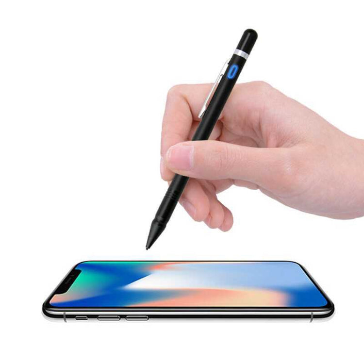 1.5-2.3mm Rechargeable Capacitive Touch Screen Active Stylus Pen(Black) - Stylus Pen by PMC TechLife | Online Shopping South Africa | PMC TechLife | Buy Now Pay Later Mobicred