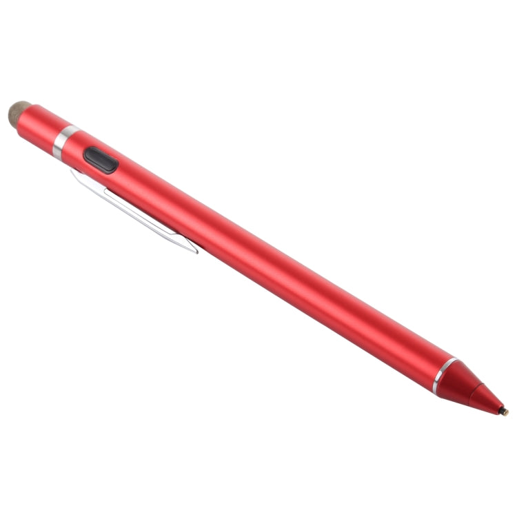 1.5-2.3mm Rechargeable Capacitive Touch Screen Active Stylus Pen(Red) - Stylus Pen by PMC TechLife | Online Shopping South Africa | PMC TechLife | Buy Now Pay Later Mobicred
