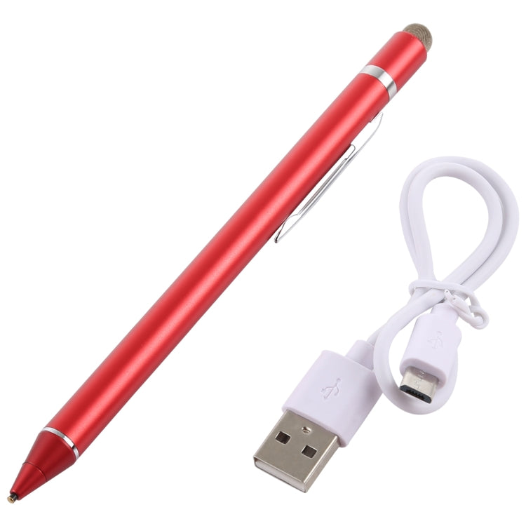 1.5-2.3mm Rechargeable Capacitive Touch Screen Active Stylus Pen(Red) - Stylus Pen by PMC Jewellery | Online Shopping South Africa | PMC Jewellery | Buy Now Pay Later Mobicred