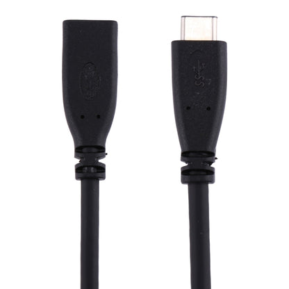 20cm USB-C / Type-C 3.1 Male to USB-C / Type-C Female Connector Adapter Cable(Black) - USB-C & Type-C Cable by PMC Jewellery | Online Shopping South Africa | PMC Jewellery | Buy Now Pay Later Mobicred