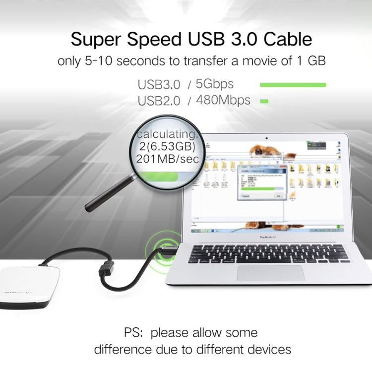 Ugreen 1.5m USB 3.0 Male to Female Data Sync Super Speed Transmission Extension Cord Cable - USB 3.0 by UGREEN | Online Shopping South Africa | PMC TechLife | Buy Now Pay Later Mobicred