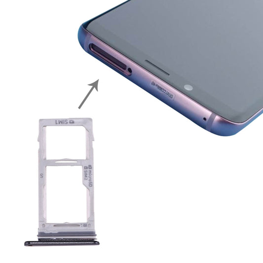 For Galaxy S9+ / S9 SIM & SIM / Micro SD Card Tray (Grey) - Galaxy S Series Parts by PMC Jewellery | Online Shopping South Africa | PMC Jewellery | Buy Now Pay Later Mobicred