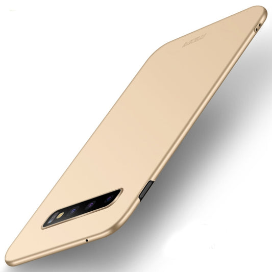 MOFI Frosted PC Ultra-thin Full Coverage Case for Galaxy S10 (Gold) - Galaxy Phone Cases by MOFI | Online Shopping South Africa | PMC Jewellery