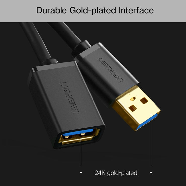 Ugreen 3m USB 3.0 Male to Female Data Sync Super Speed Transmission Extension Cord Cable - USB 3.0 by UGREEN | Online Shopping South Africa | PMC Jewellery | Buy Now Pay Later Mobicred