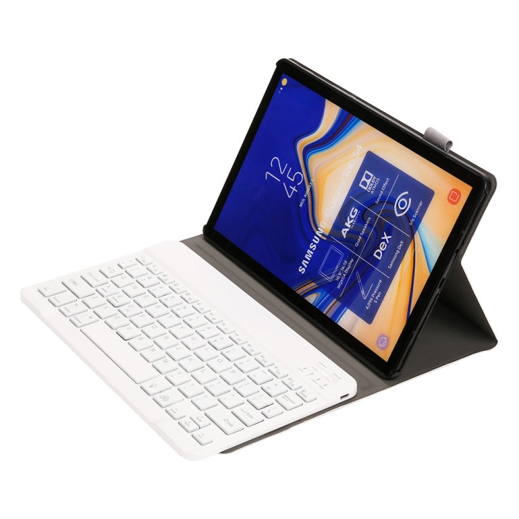 ST830S Bluetooth 3.0 Fine Wool Texture PU Leather ABS Detachable Seven-color Backlight Bluetooth Keyboard Leather Tablet Case for Samsung Galaxy Tab S4 10.5 inch T830 / T835, with Pen Slot & Holder (Rose Gold) - Samsung Keyboard by PMC Jewellery | Online Shopping South Africa | PMC Jewellery