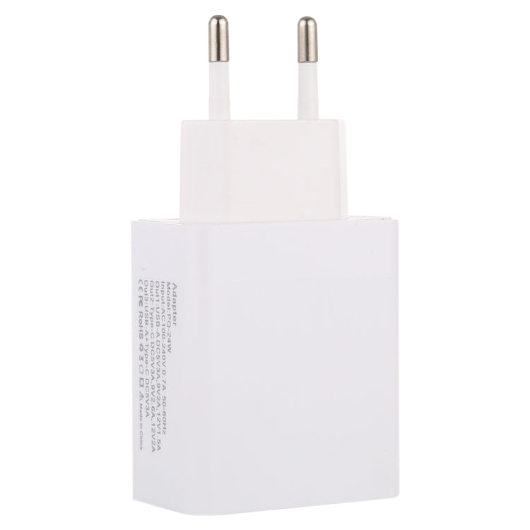 24W PD + QC3.0 Fast Charger Power Adapter Plug Adapter EU Plug - free shipping - PMC Jewellery - Order now!