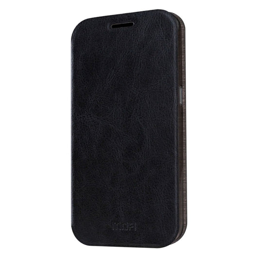 MOFI For Galaxy S7 / G930 Crazy Horse Texture Horizontal Flip Leather Case with Holder(Black) - Galaxy Phone Cases by MOFI | Online Shopping South Africa | PMC Jewellery