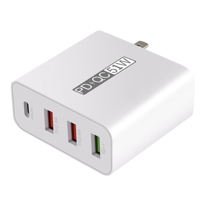 WLX-A6 4 Ports Quick Charging USB Travel Charger Power Adapter, UK Plug - USB Charger by PMC Jewellery | Online Shopping South Africa | PMC Jewellery | Buy Now Pay Later Mobicred