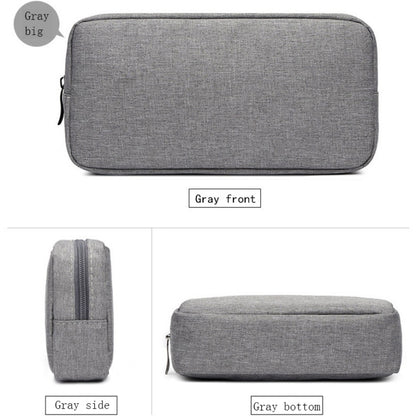 Multi-functional Headphone Charger Data Cable Storage Bag Power Pack, Size: L, 23 x 11.5 x 5.5cm(Grey) - Other by PMC Jewellery | Online Shopping South Africa | PMC Jewellery | Buy Now Pay Later Mobicred