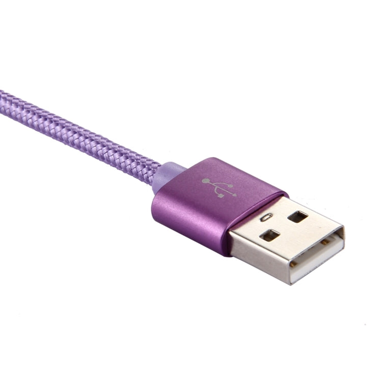 Knit Texture USB to USB-C / Type-C Data Sync Charging Cable, Cable Length: 1m, 3A Total Output, 2A Transfer Data(Purple) - free shipping - PMC TechLife - Order now!