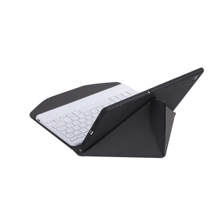 B500 Diamond Texture Triangle Back Holder Splittable Bluetooth Keyboard Leather Tablet Case for Samsung Galaxy Tab A7 10.4 2020(White + Black) - Samsung Keyboard by PMC TechLife | Online Shopping South Africa | PMC TechLife