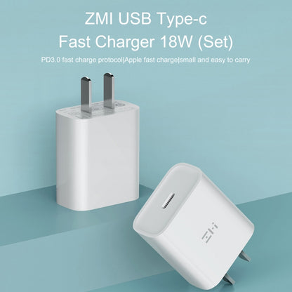 Original Xiaomi Youpin ZMI 20W Type-C / USB-C Quick Charger Power Adapter, US Plug(White) - USB Charger by Xiaomi | Online Shopping South Africa | PMC Jewellery | Buy Now Pay Later Mobicred