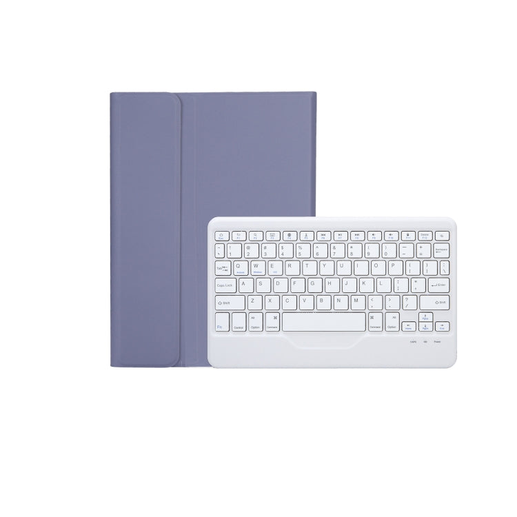 AM20-B Lambskin Texture Ultra-thin Bluetooth Keyboard Leather Tablet Case For Lenovo Xiaoxin Pad 2022 10.6 inch/Tab M10 Plus 10.6 3rd Gen 2022(Purple) - Lenovo Keyboard by PMC Jewellery | Online Shopping South Africa | PMC Jewellery