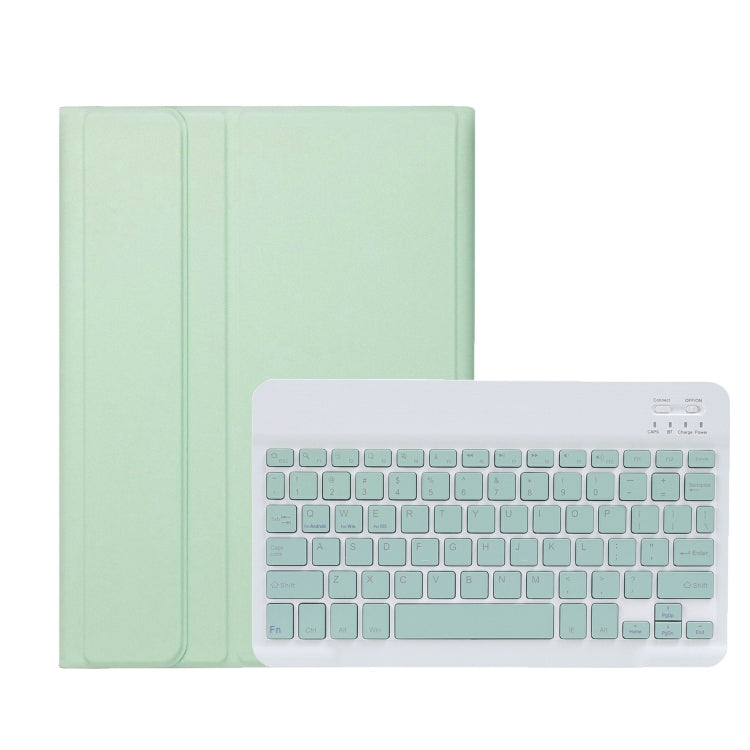 For iPad 10th Gen 10.9 2022 A10B Lambskin Texture Ultra-thin Bluetooth Keyboard Leather Tablet Case with Pen Slot(Green) - Universal by PMC Jewellery | Online Shopping South Africa | PMC Jewellery