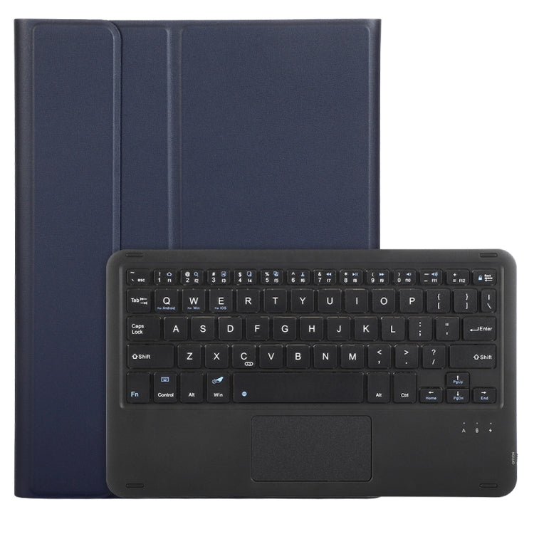 For iPad 10th Gen 10.9 2022 A10B-A Lambskin Texture Bluetooth Touch Keyboard Leather Tablet Case with Pen Slot(Dark Blue) - Universal by PMC Jewellery | Online Shopping South Africa | PMC Jewellery