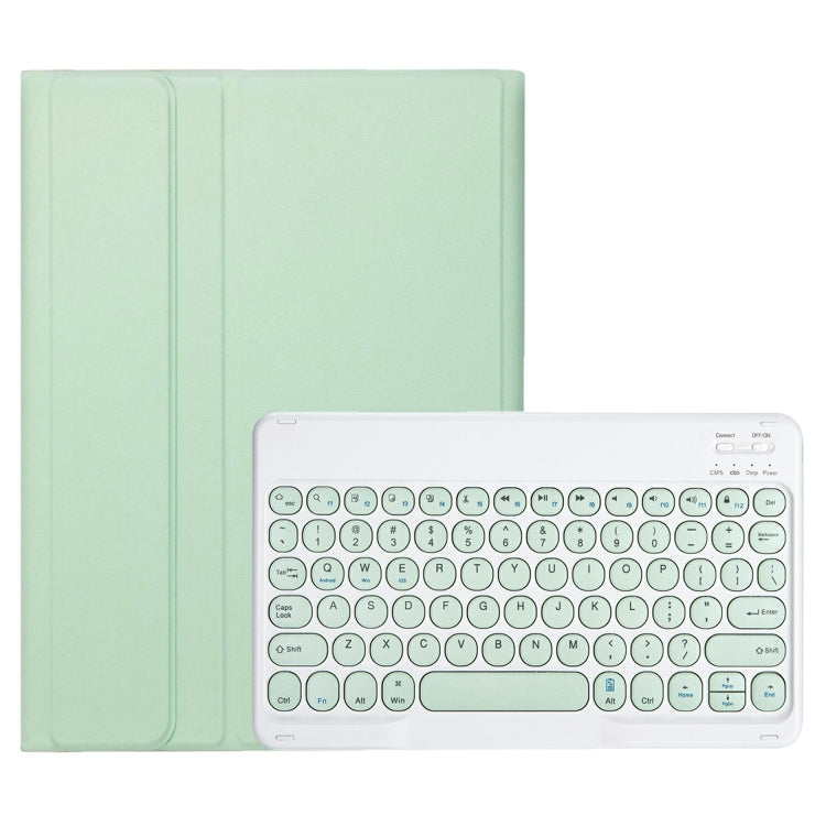 For iPad 10th Gen 10.9 2022 YA10B Lambskin Texture Bluetooth Keyboard Leather Tablet Case with Pen Slot (Green) - Universal by PMC Jewellery | Online Shopping South Africa | PMC Jewellery