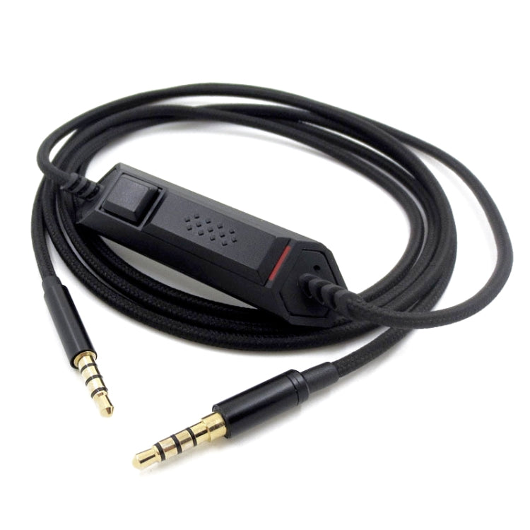 ZS0082 3.5mm Headphone Audio Cable for Logitech G633 G933 (Black) - Headset Accessories by PMC TechLife | Online Shopping South Africa | PMC TechLife | Buy Now Pay Later Mobicred
