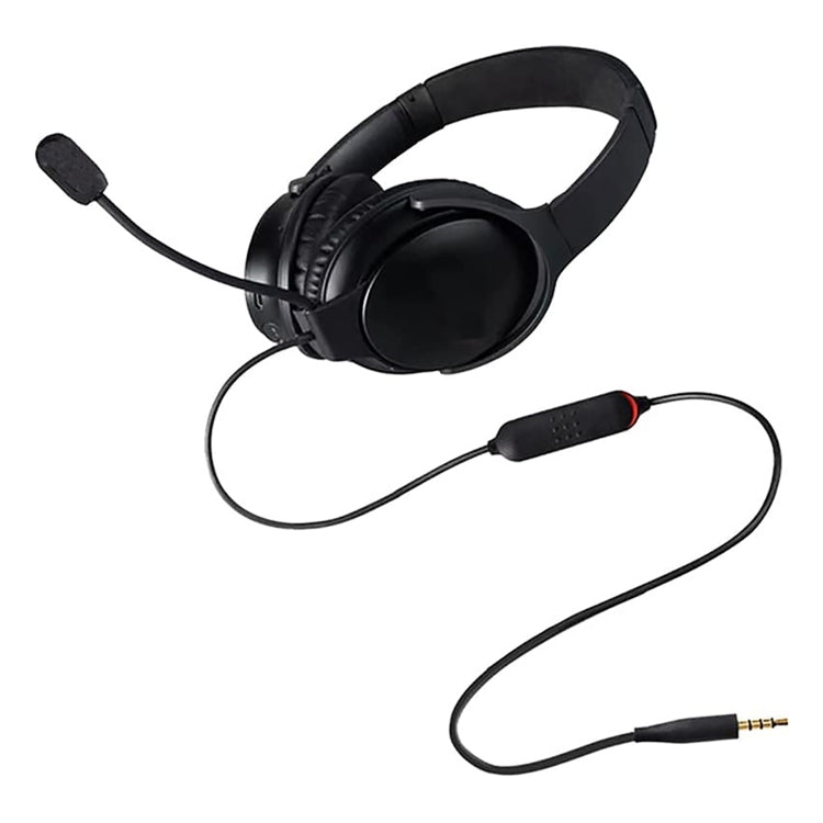 ZS0242 Gaming Headphone Cable for BOSE QC45 (Black) - Headset Accessories by PMC Jewellery | Online Shopping South Africa | PMC Jewellery | Buy Now Pay Later Mobicred