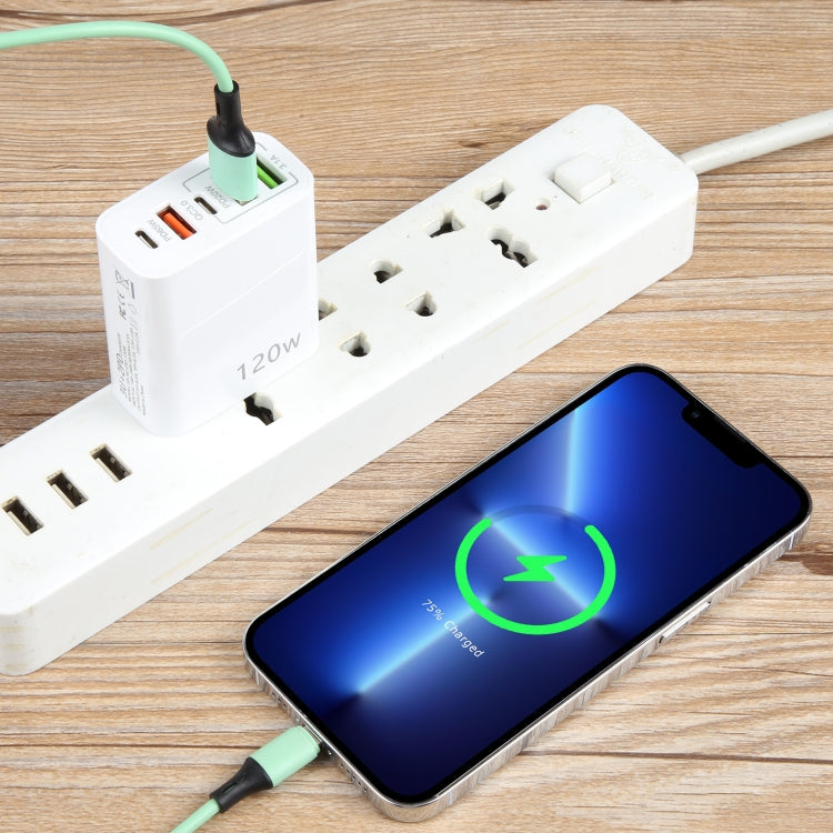 120W Dual PD Type-C + 3 x USB Multi Port Charger, US Plug - USB Charger by PMC Jewellery | Online Shopping South Africa | PMC Jewellery | Buy Now Pay Later Mobicred