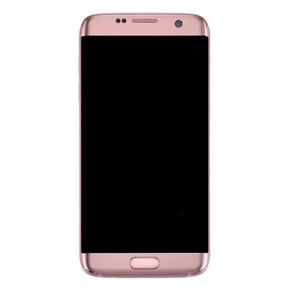 Original LCD Screen and Digitizer Full Assembly with Frame & Charging Port Board & Volume Button & Power Button for Galaxy S7 Edge / G935A(Pink) - Other Galaxy Parts by PMC Jewellery | Online Shopping South Africa | PMC Jewellery | Buy Now Pay Later Mobicred