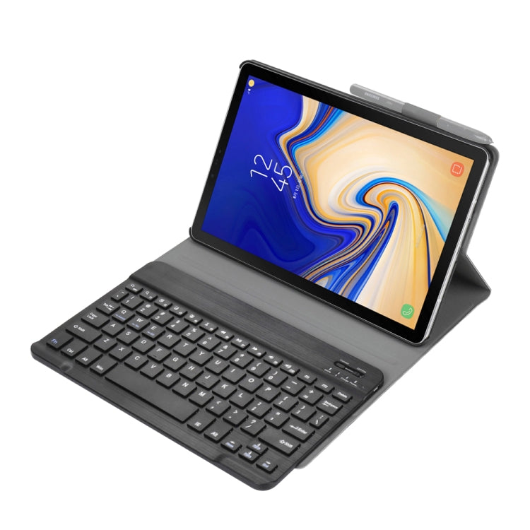 A590 Ultra-thin Detachable Magnetic Bluetooth Keyboard Leather Tablet Case for Galaxy Tab A 10.5 T590 / T595, with Holder(Black) - Samsung Keyboard by PMC Jewellery | Online Shopping South Africa | PMC Jewellery